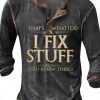 Men's Henley Shirt Tee Graphic Letter Henley Clothing Apparel 3D Print Casual Daily Wear Long Sleeve Print Fashion Designer Comfort