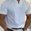Men's T shirt Tee Plain V Neck Casual Holiday Short Sleeve Clothing Apparel Sports Fashion Lightweight Muscle