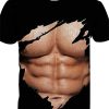 Men's T shirt Tee Tee Funny T Shirts Graphic Muscle Crew Neck Round Neck A B Black Purple Rainbow 3D Print Plus Size Short Sleeve Print Clothing Apparel Muscle